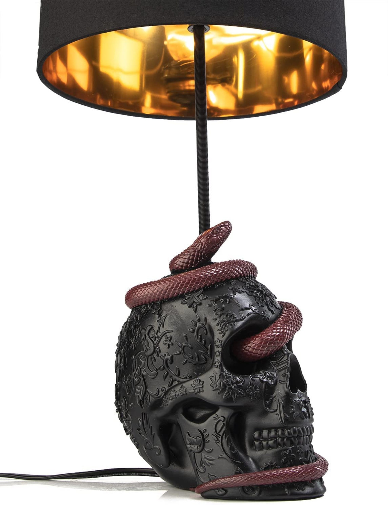 Skull Snake Lamp 24 H by Gute Snake Skull Desk Table Etsy
