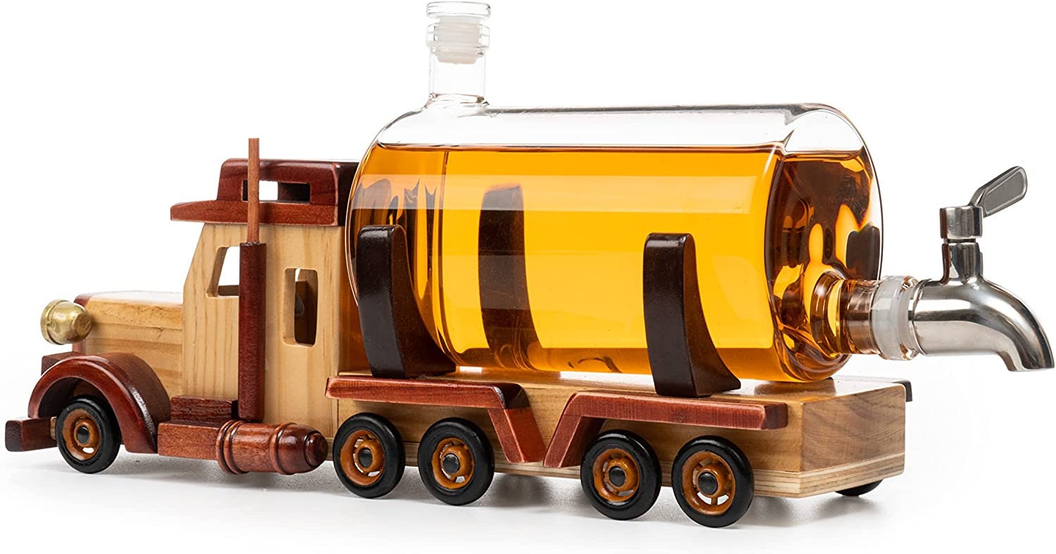 Truck Wine & Whiskey Decanter for Wine Bourbon Scotch or Etsy