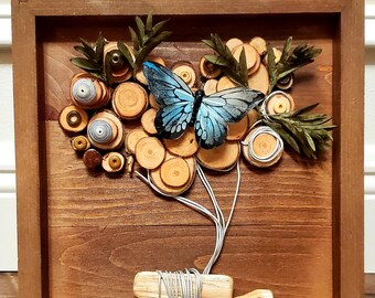 Butterfly Wood Art 2.