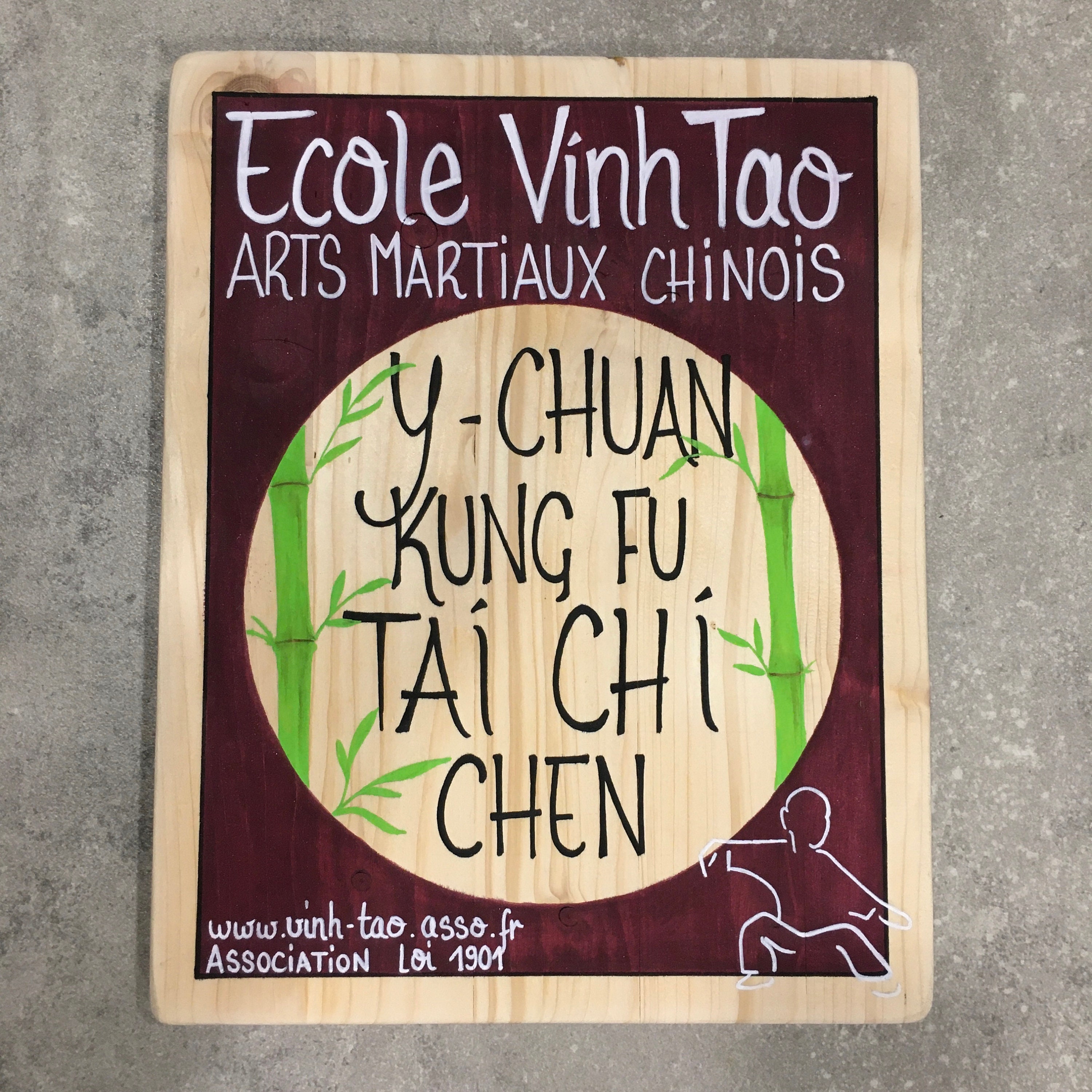 Panneau/Enseigne Personnalisée en Bois Vernis avec Le Texte de Votre Choix, Dessin et Logo