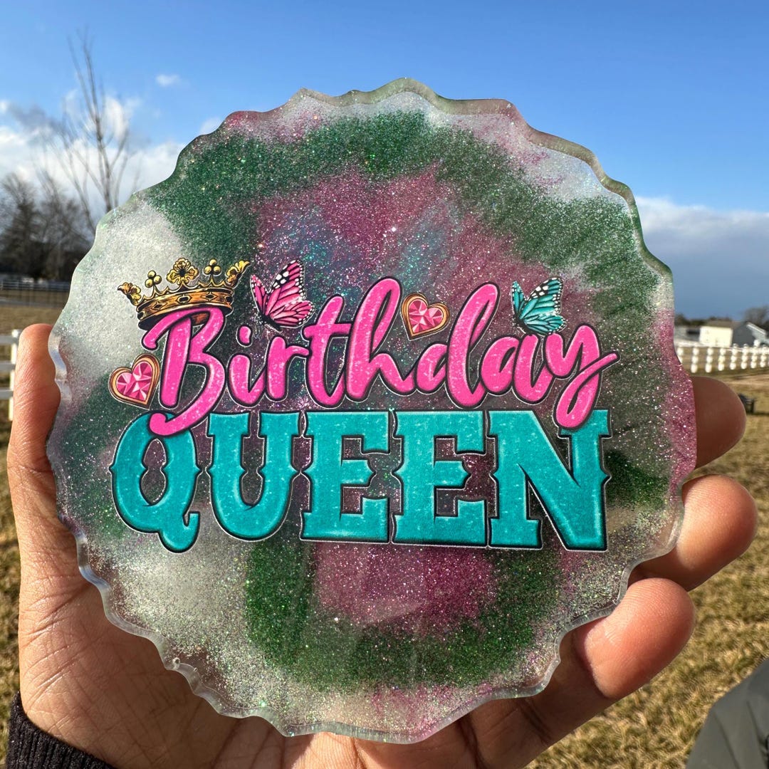 Birthday Queen Geode Coasters| Geode Gift | Housewarming | Gift for Her ...