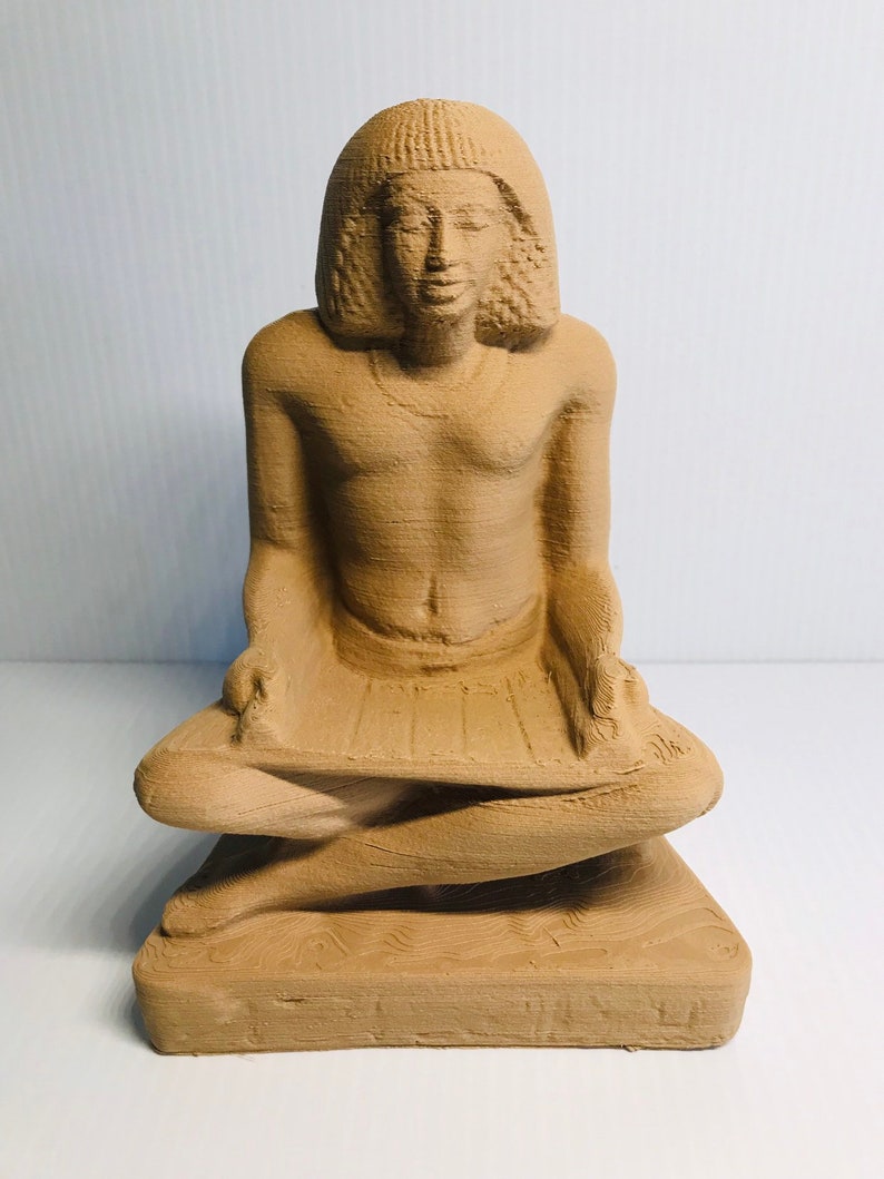 statue of seated scribe statue of seated scribe