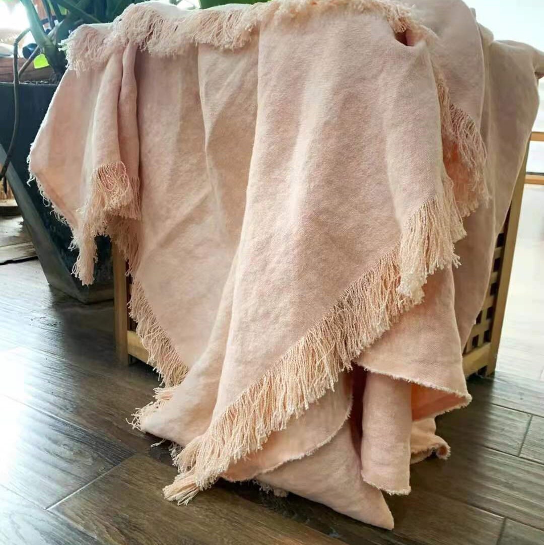 Hemp Blanket Throw Blanket Bedspread Sofa Blanket 100 Etsy