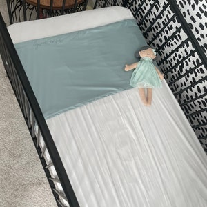 2in1 Baby Satin-Lined Crib/Bedding Slip Accessory -Sweet Pea