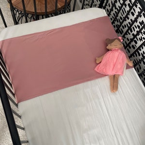 2in1 Baby Satin-Lined Crib/Bedding Slip Accessory- Rosy Cheeks