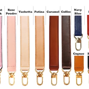  Authentic Leather Replacement Shoulder Strap, Brass