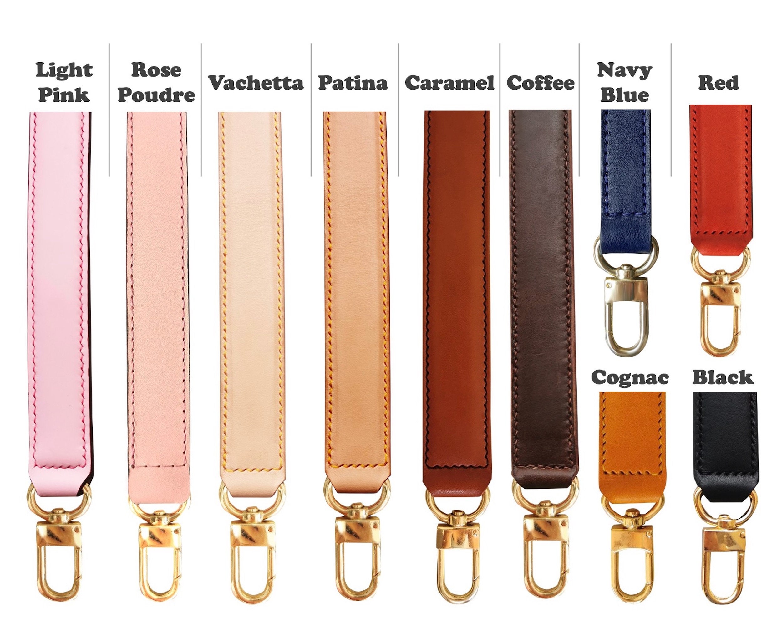 Replacement Patina Vachetta Leather Strap Fastener/Leather Shoulder Strap  for LV