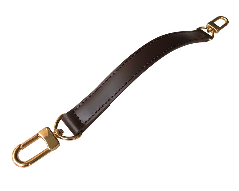 Handbag Strap Gold Silver Brass Clasps Customized in Any Length 2cm Width Designer Tote Genuine Vachetta Leather Top Handle Purse
