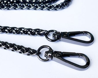 Bag Chain Strap in 4 Colors, Customized Length, Crossbody Shoulder Handbag Replacement Strap Metal Strap