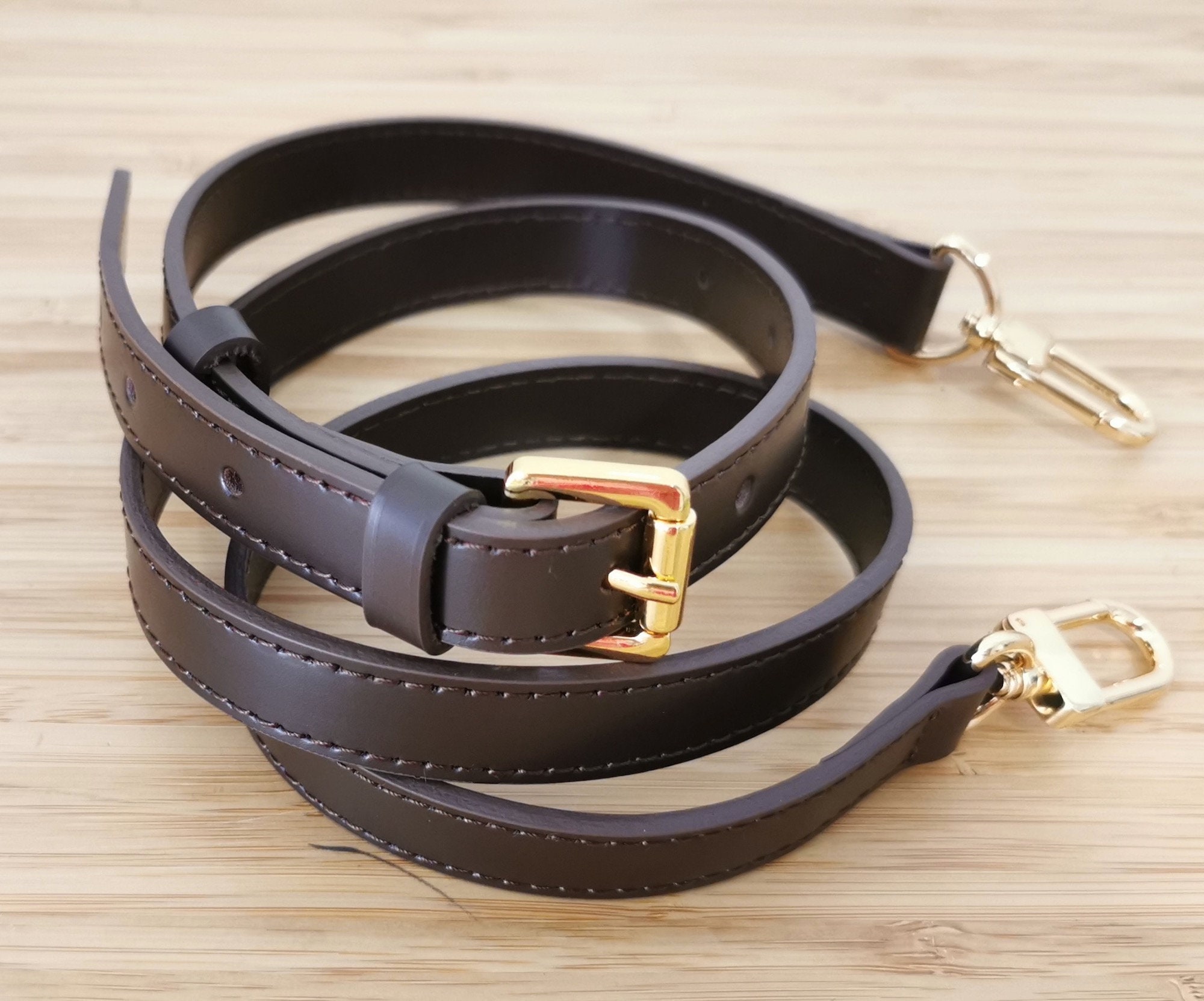 Buy Black Leather Strap for Louis Vuitton Eva/alma/etc 1/2 Inch Online in  India 