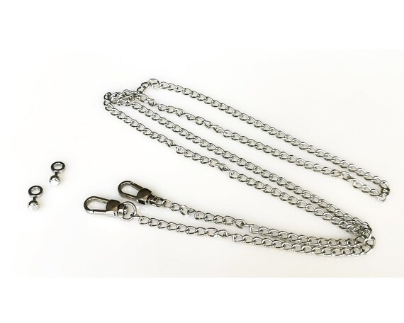 Zipper Gap Buckle for Neverfull Pochette Little Pouch Chain Strap Connective Buckle Black