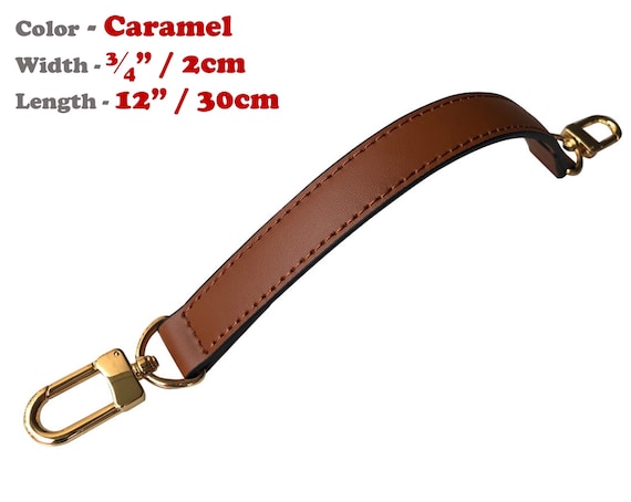 Genuine Leather Shoulder Strap With Silver And Gold Buckle For Bag