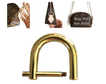 Screwdriver included, Convert Cosmetic Pouch to Cross Body Purse, Add Golden D Ring on Both Sides Golden Chain