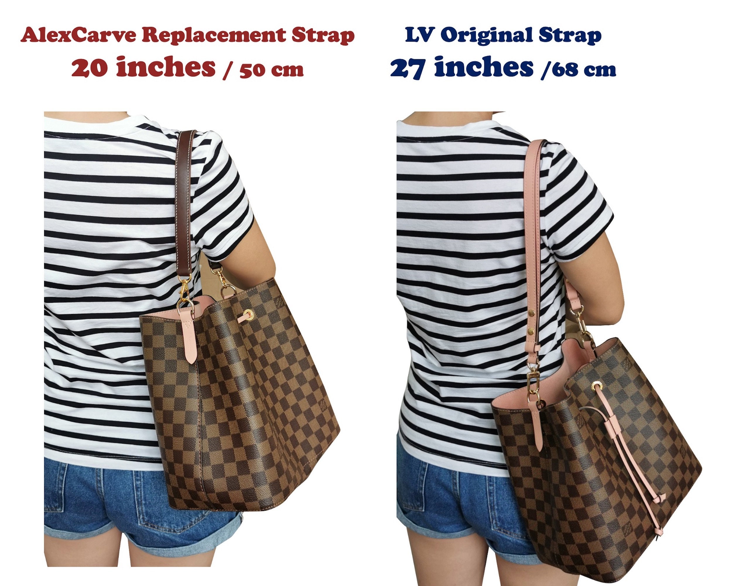 WUTA 2 Pcs Genuine Leather Handbag Bag Strap DIY Replacement Women Shoulder  Strap Luxury Bag Short Handle Accessories for LV - AliExpress