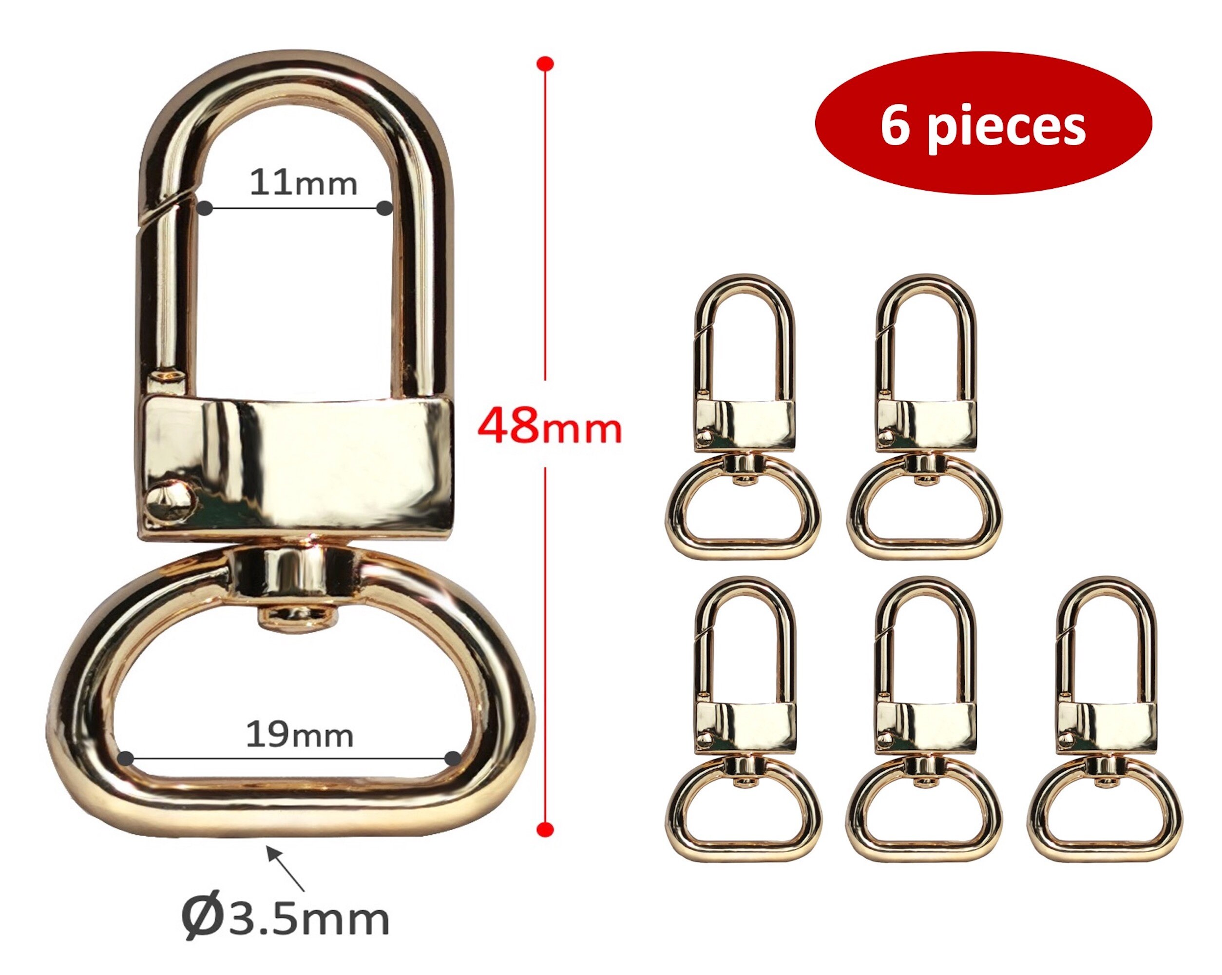 BUNDLE of 6 Pieces Clasps Handbag Bag Clips Gold Silver Etsy