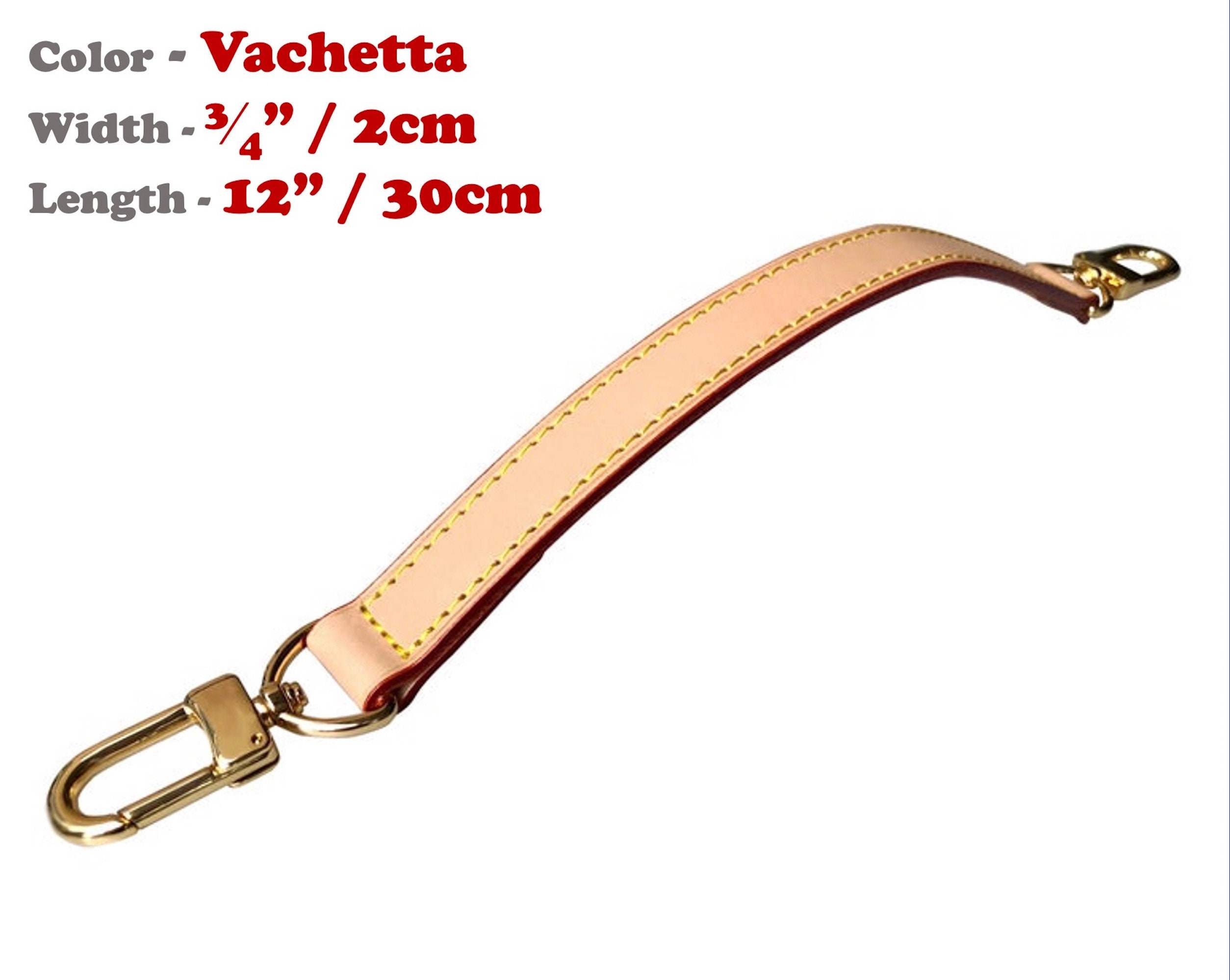 2.5cm Width - Vachetta Thick Strap, Customized in Any Length, Universal Designer Tote Crossbody Bag Top Handle Purse with Gold Claw Clasps Red / 12