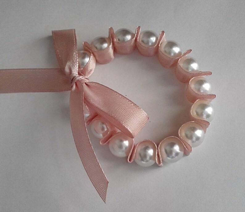 flower girl pearl bracelet