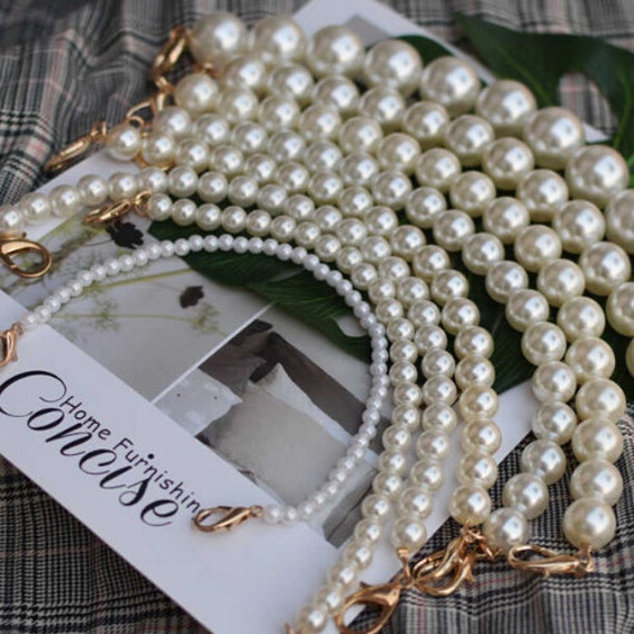 pearl handbag strap