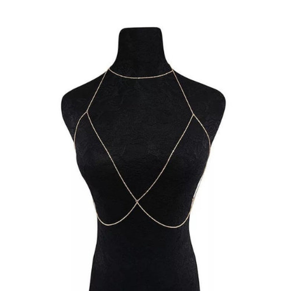 Body Jewelry Chain Chest Body Chain Gold Belly Chain Gold Long Chain