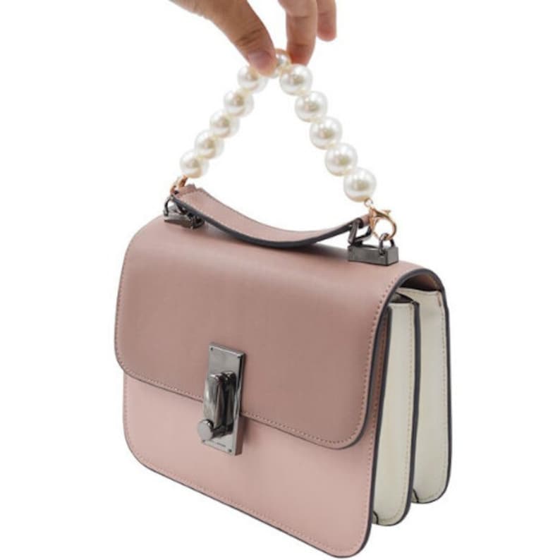 coach bag with pearl strap