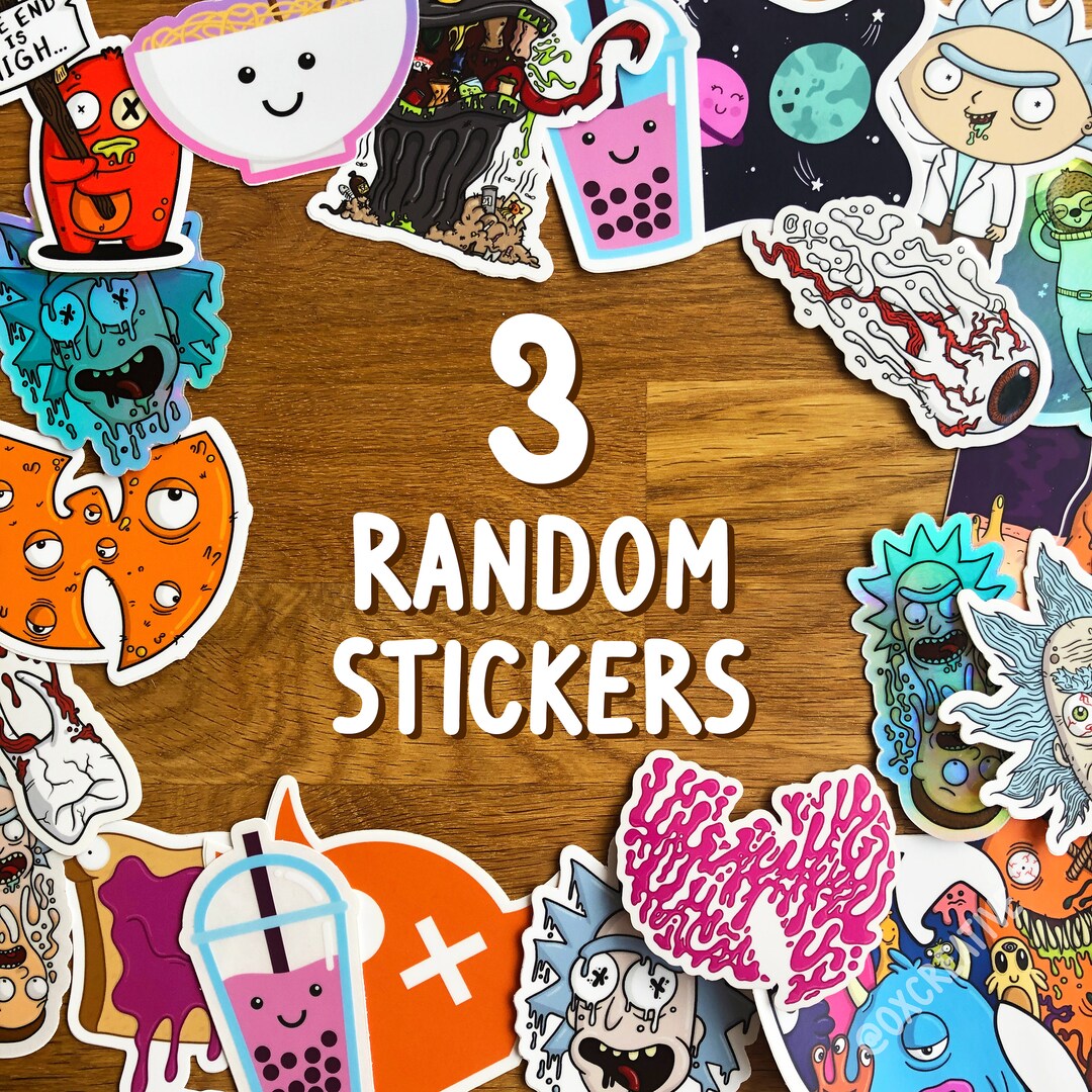 Weatherproof Vinyl Sticker Pack: Unique Designs, Laptop Decals (3-pack ...