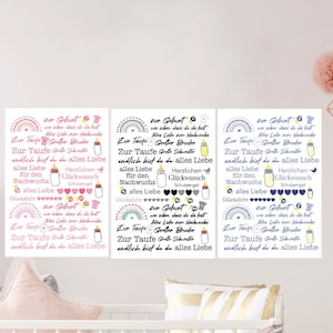 誕生洗礼 PDF jpg svg png ファイル、ステッカー、キャンドル、タトゥー ホイル DIY プロッター ファイル印刷テンプレート - 直接ダウンロード