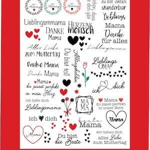 JPG PDF as a template for your creative projects - Mother's Day - Plotter files -