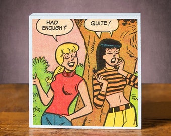 Comic Book Art-Betty and Veronica-Comic Books Vintage-MCM-Archie Comics Gifts-Lesbian Gift