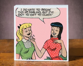 Comic Book Art-Betty and Veronica-Comic Books Vintage-MCM-Archie Comics Gifts
