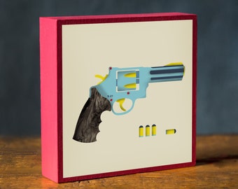 Pop Art Print-Pop Art Decor-Gift for him-Retro Print-Retro Art Print-Pop Art Warhol-Gift for Dad-Art Block-Comic Art-Fun Art Prints-MCM Art