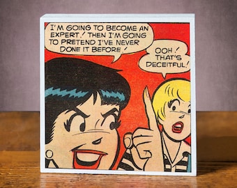 Comic Book Art-Betty and Veronica-Comic Books Vintage-MCM-Archie Comics Gifts-Lesbian Gift