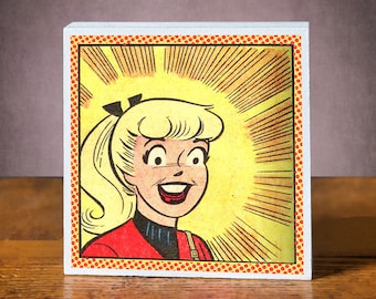 Betty and Veronica Art Block – 1950s Archie Comic Book Pop Art