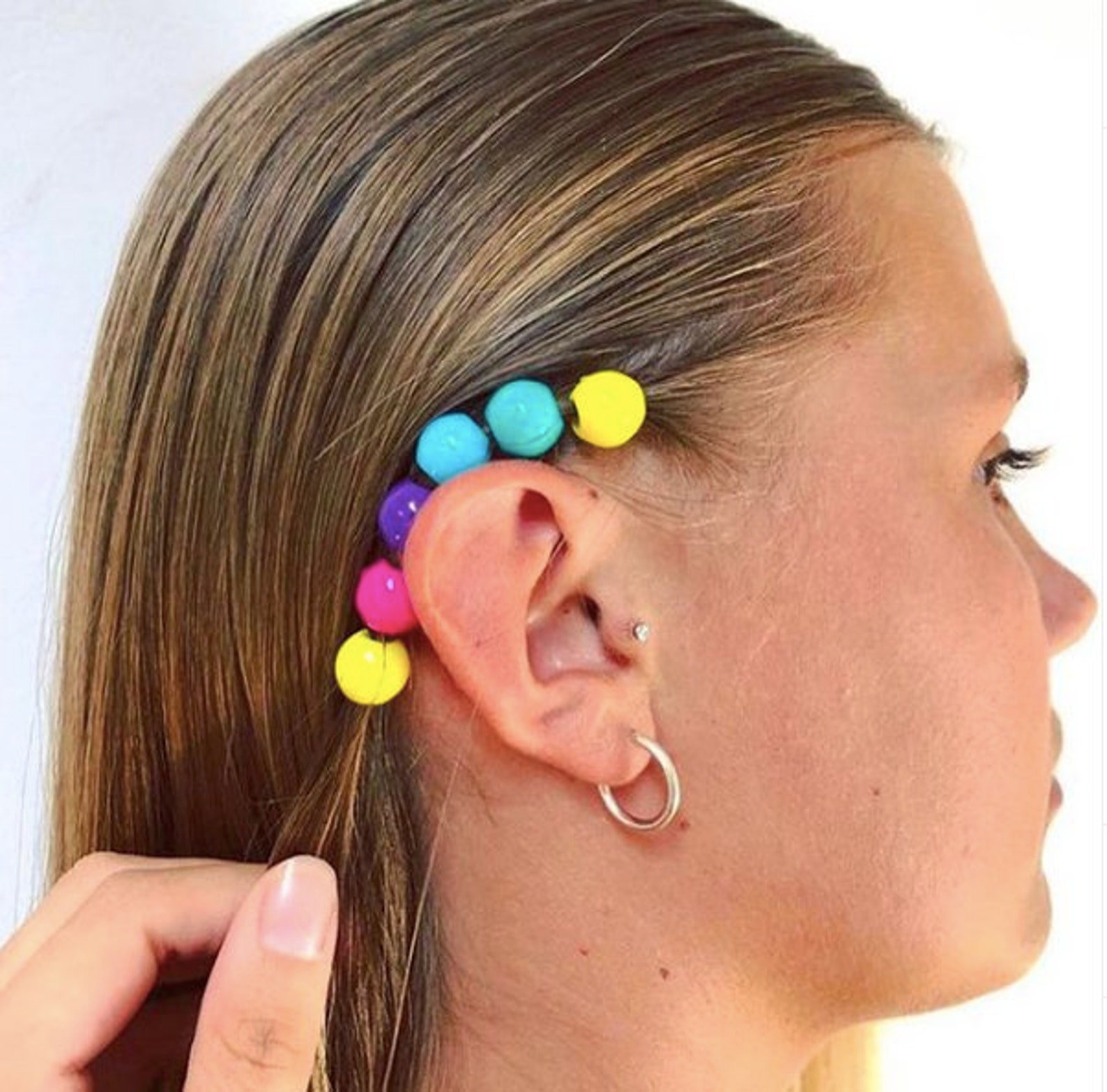 Girls Hair Charms Set of 6 Multi Colour Girls Nonslip Etsy UK