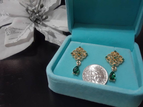 Vintage Emerald Earrings