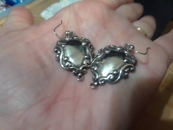 Vintage Silver Earrings - image 5