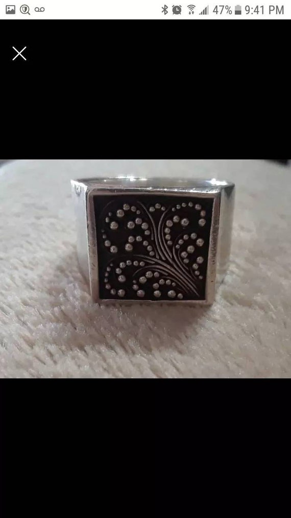 Vintage Tree Of Life Silver Ring