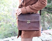 Men 39 s leather messenger leather messenger bag, leather shoulder bag, leather computer bag, leather satchel, leather satchel