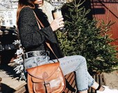 Women 39 s leather shoulder bag. Natural leather bag in vintage style, shoulder bag, leather shoulder bag, leather bag