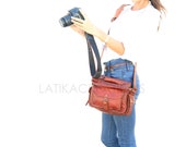 camera bag, camera bag, mixed leather messenger bag man leather, leather shoulder bag, leather bag, photographer 39 s bag, unisex bag