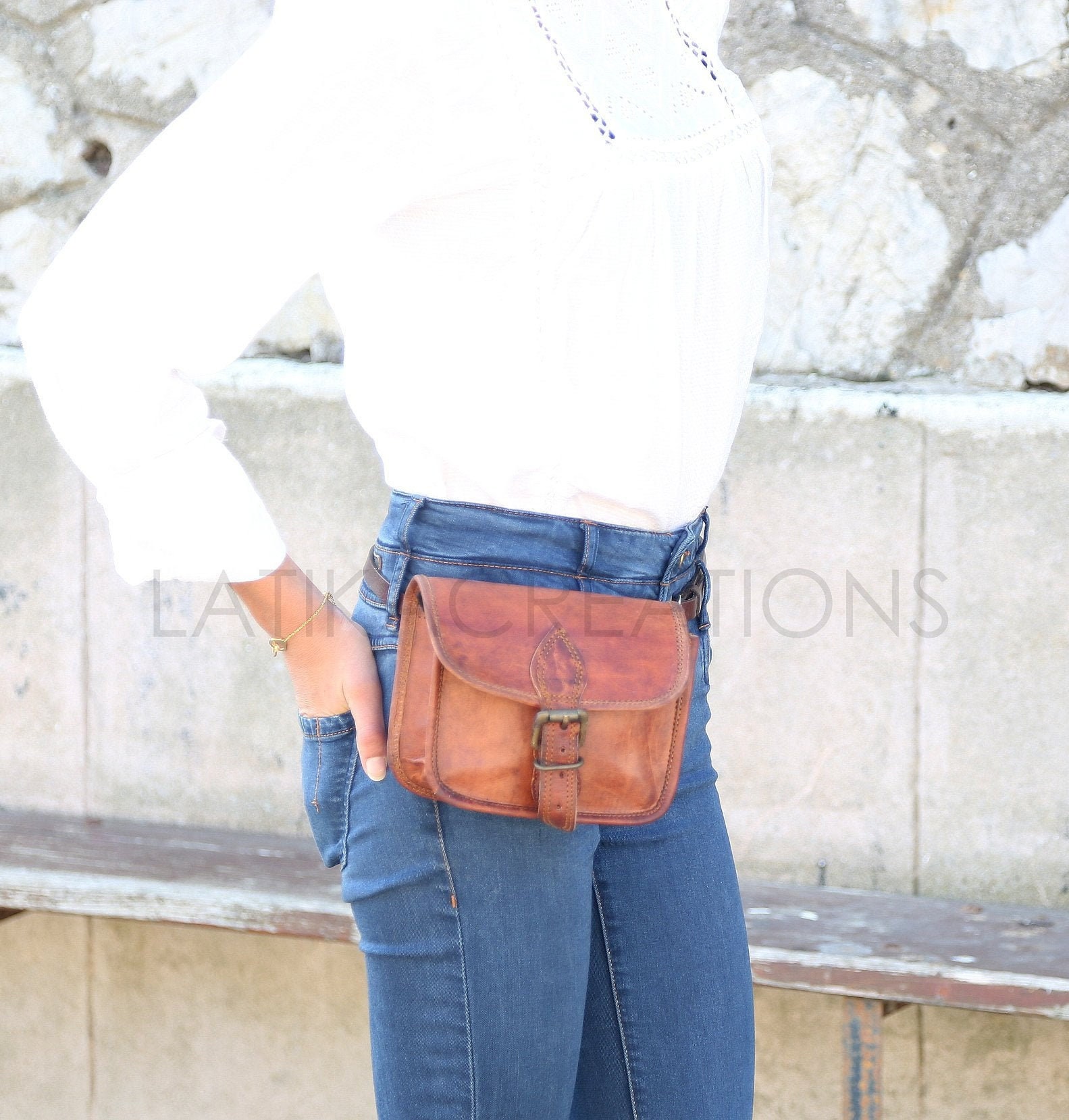 Bolso de cinturón cuero / riñonera / plátanos de cuero / - Etsy