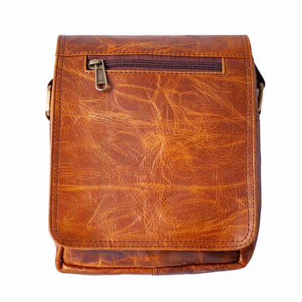 Sac Homme en Cuir Souple Effet Vieilli, Sacoche en cuir marron, Sacoche en cuir noir, Sac en cuir pour homme pour tous les jours, JACKY