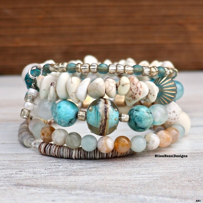 Beach Bracelet Summer Bracelet Handmade Bracelet Memory Etsy