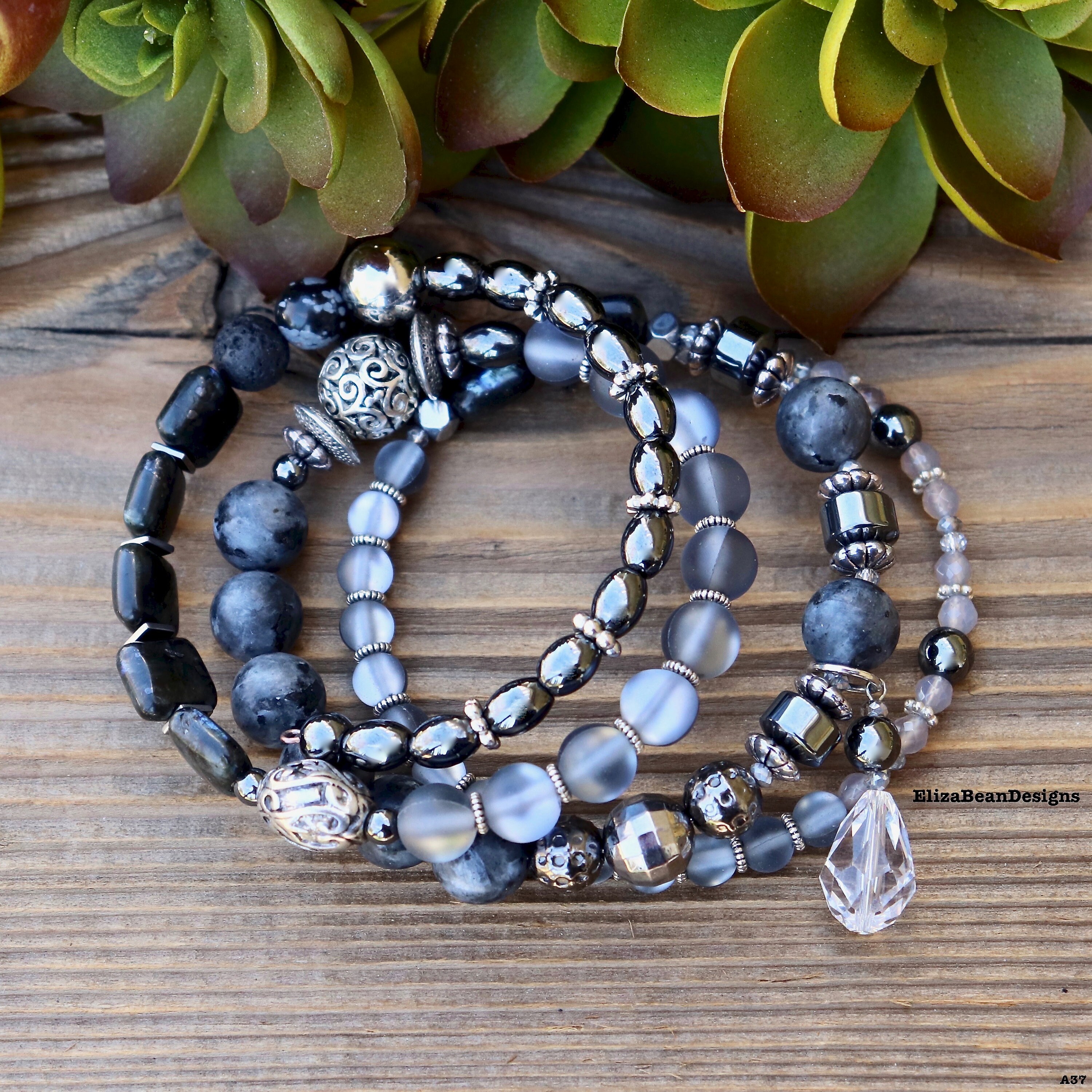 Memory Wire Bracelet, Swarovski Crystal Bracelet, Diffuser Bracelet ...