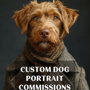 Commissioni personalizzate per ritratti di cani - Download digitale
