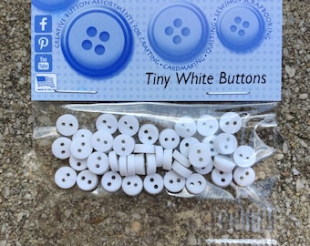 Dress it up - Knöpfe Tiny white Buttons