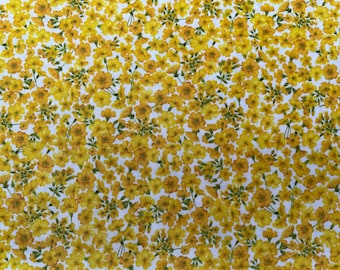 Patchworkstoff, Stoff Blumen, Tonal Flora Yellow, Kollektion Summer Days von Makower UK