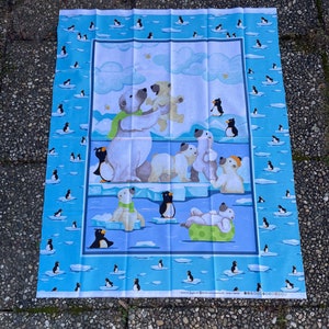 Patchwork fabric children's fabric panel "Burr the Polar Bear" World of Susybee