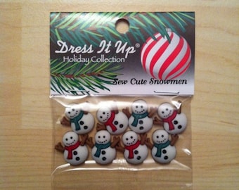 Dress it up - Knöpfe Sew cute Snowmen