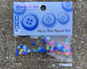 Dress it up - Buttons Micro Mini Round Flirt