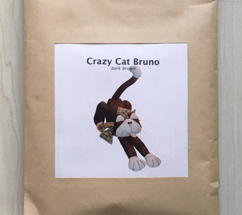 Nähset Materialpackung Crazy Cat Bruno Bild 1